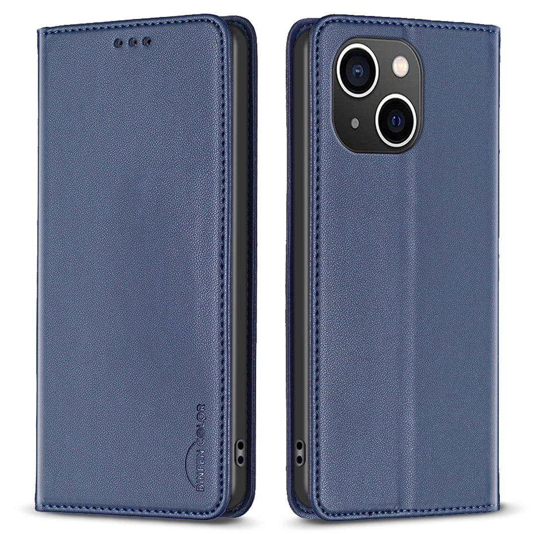 BINFEN COLOR BF18 For iPhone 15 PU Leather Card Holder Cover Flip Stand Phone Case BINFEN COLOR BF18 For iPhone 15 PU Leather Card Holder Cover Flip Stand Phone Case